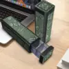 Cajón con estampado verde