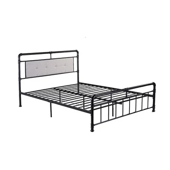 High Quality Customized Modern Metal Frame Bed Single Popular Wholesale Product for Farmhouses Hotels Apartments Extendable