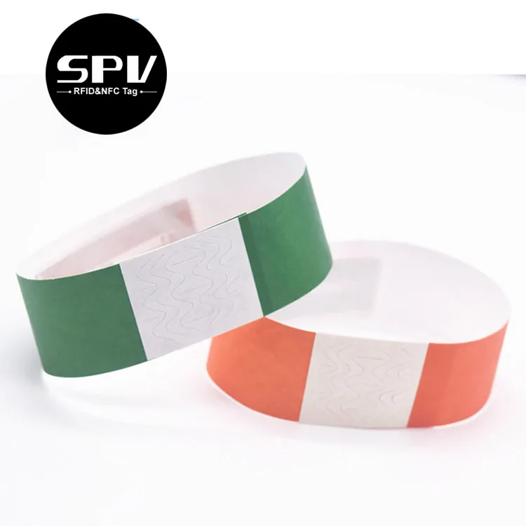 Hospital RFID Disposable Paper Band One Time 13.56MHz Mifare NFC Medical Wristband ID NFC Bracelet