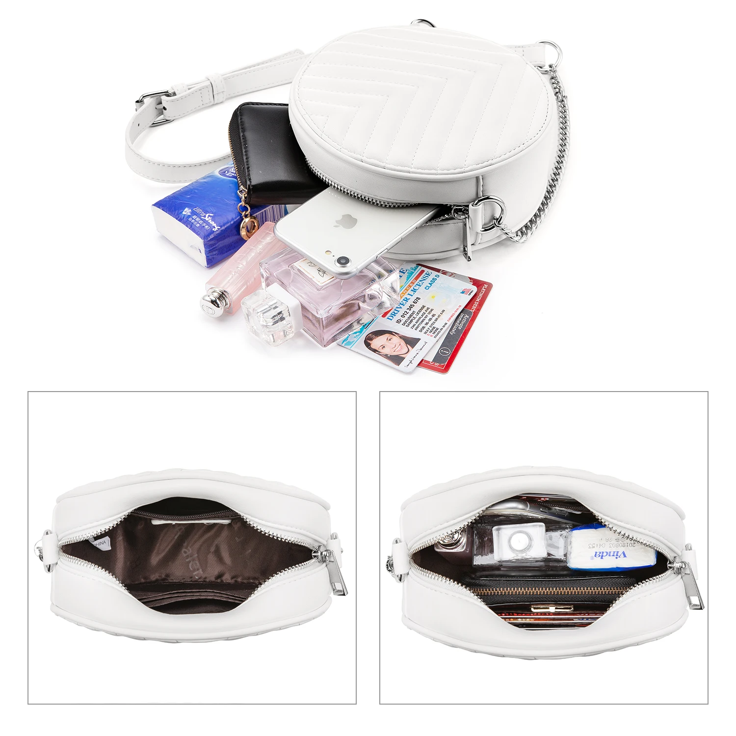 Round Crossbody Bags - Stylish PU Handbags for All Seasons