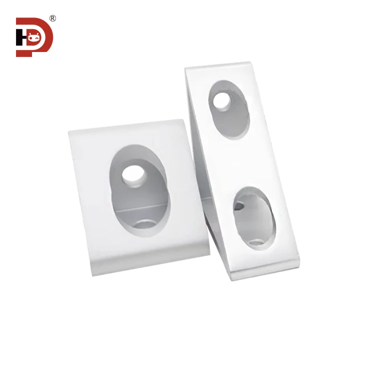 Aluminum Profile 90 Degree Corner Code Connector, Aluminum Alloy 20/30/40 Fixed Right Angle Triangular Corner Accessory manufacture