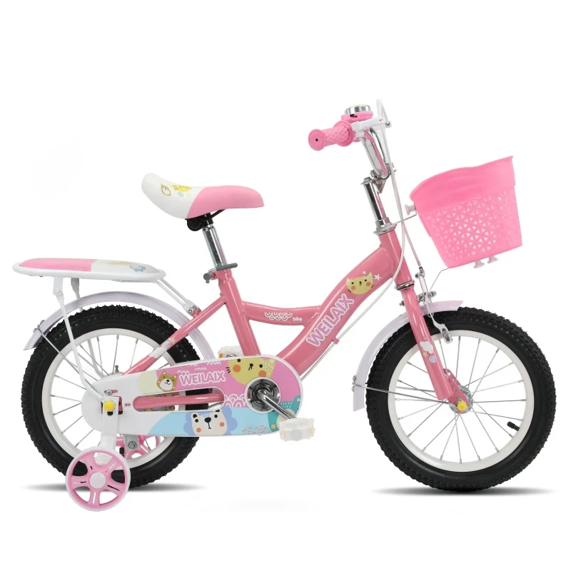 Kids Steel Bicycle with Training Wheels for Children, OEM