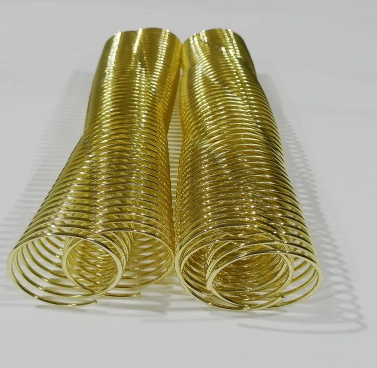 Office Supply - 45 Mm Black Gold Metal Spiral Binding Coils