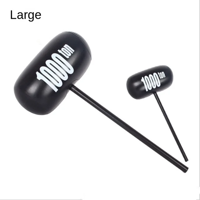 Large Black Inflatable Sports & Entertainment Hammer With 1000 Tons Stall Hot Car Advertising Logo