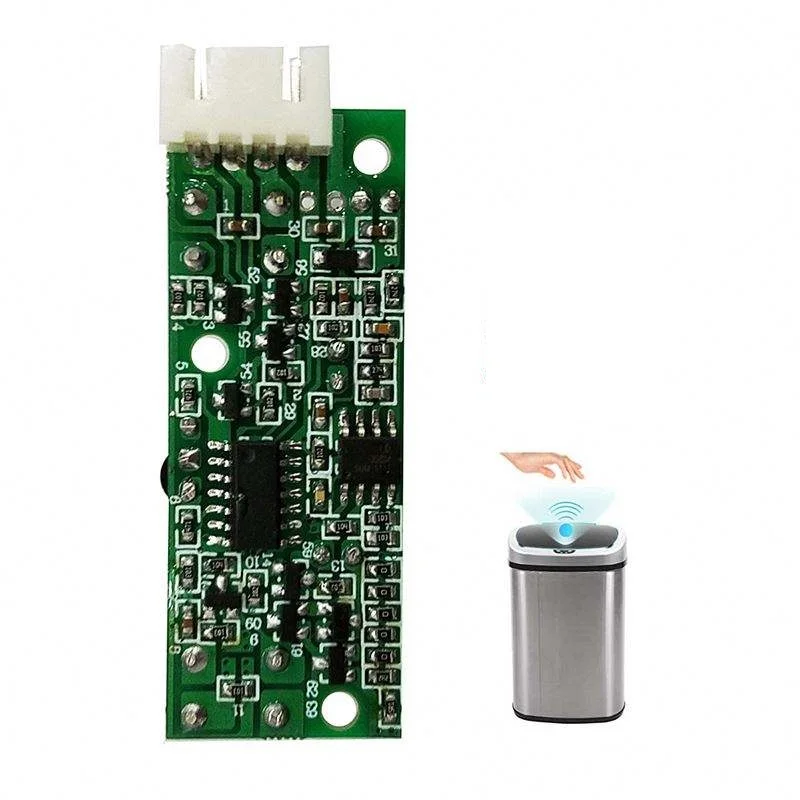 Custom Home Use Intelligent Human Hand Infrared Induction Trash Can Sensor Pcb Home Appliances Automatic Flip Storage Box Pcba