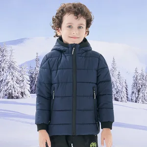 Customized Baby Winter Children's Thickened Hooded Outerwear Jacket Cold-Proof Warm Garment Dyed Printed Coat Clothes for Kids