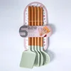 Utensilios de cocina de silicona-verde