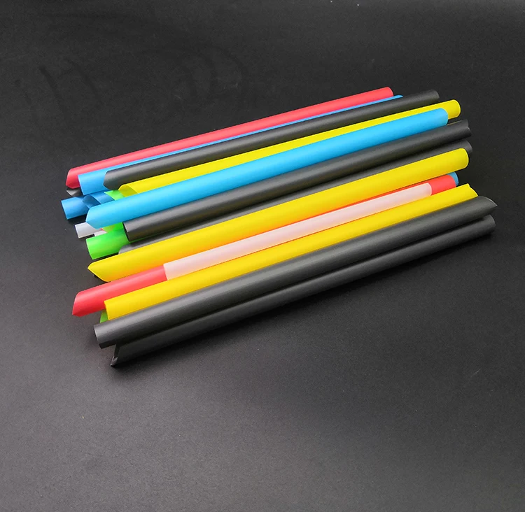 Source disposable 7mm 12mm water bottle hard reusable plastic PP wheat  drinking straw on m.