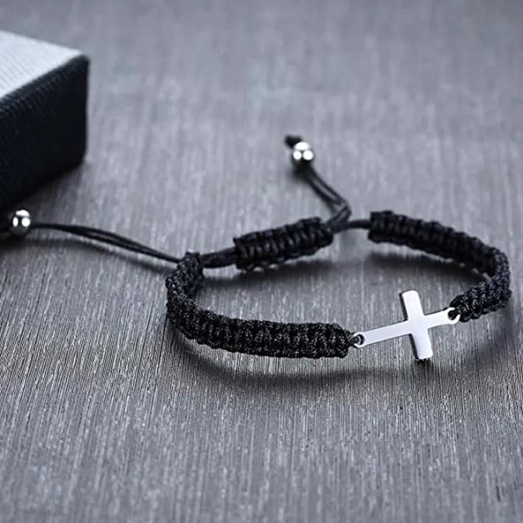 2025 Adjustable Red String Protection Bracelet Classical Cross Bracelet Religious Jewelry for Women
