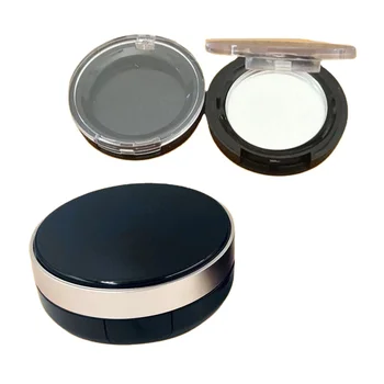 Wholesale Compact Empty Plastic Compact Case for Powder Makeup Printed with Matt Lamination and Varnishing Handling