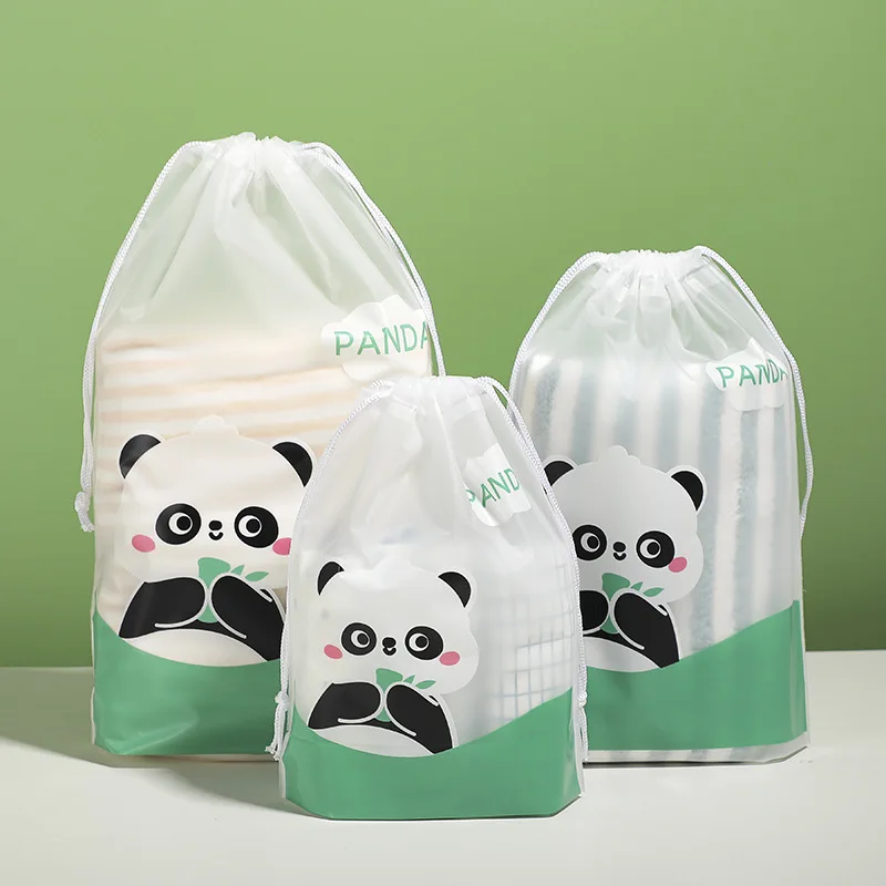 Strong Toughness Polyethylene Gift Drawstring Bag For Promotion Recycled Polyethylene Plastic Bag