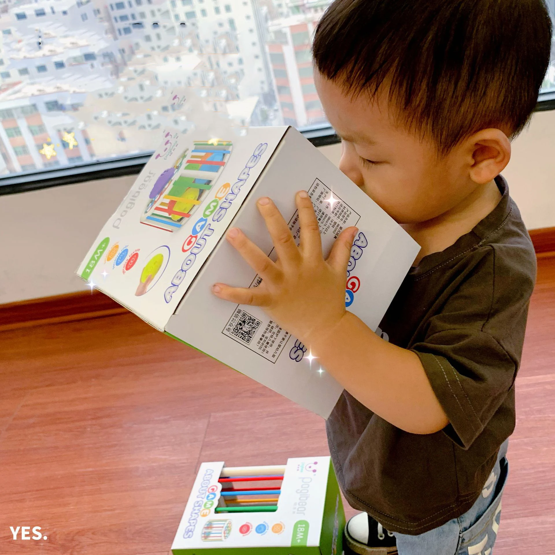 Fat Brain Toys Innybin Shape Sorting Game Baby Montessori Learning Educational Toys For Children