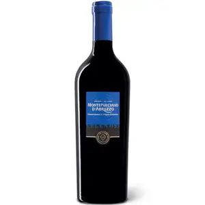 Italian Red Wine Abruzzo DOC 6 Bottles Per Box for Roasts and Mature Cheeses Sweet and Dry Taste