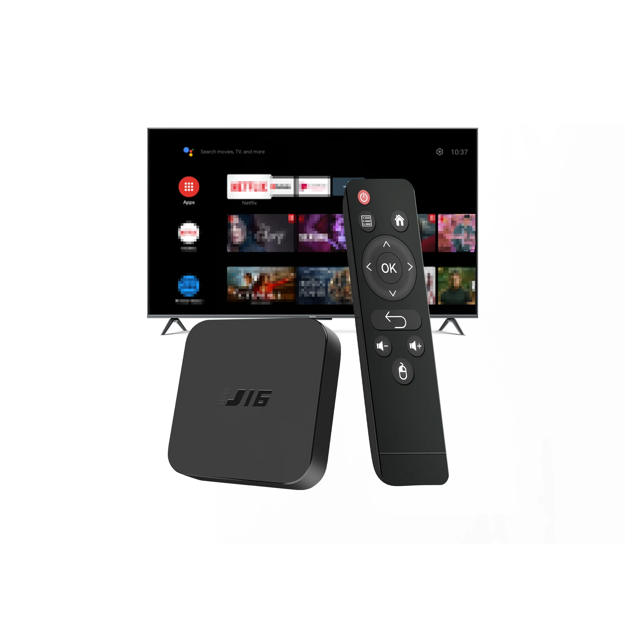 JUNUO 4K ATV Smart Android Tv Box with 5G Dual Wifi Support