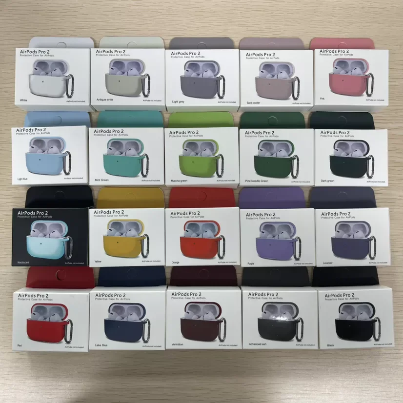 Новая модель многоцветный чехол из жидкого силикона для Airpods pro