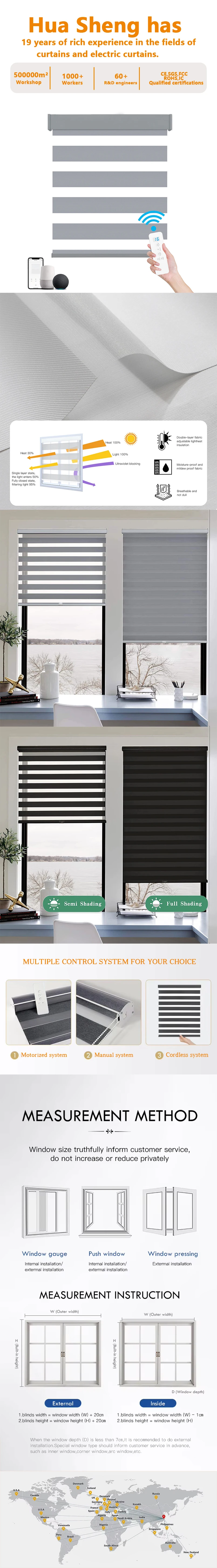 product chain system zebra shades light filtering  blackout dual purpose   custom size for home office bedroom-0