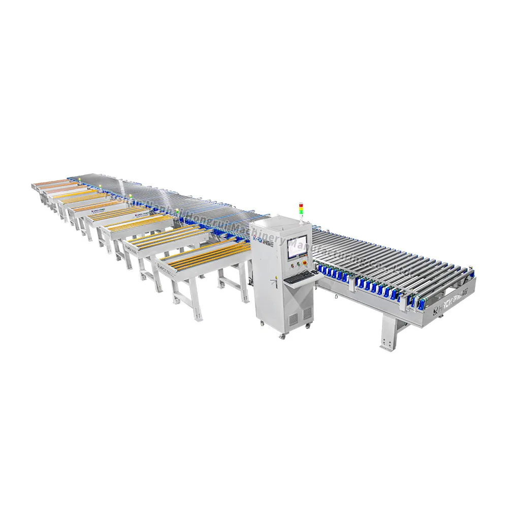 Automated unmanned sorting line, plate furniture roller conveyor line, plate packaging production line