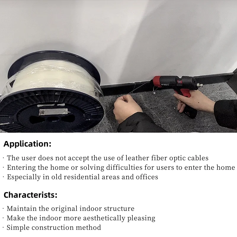 Wholesale FTTR FTTH Invisible Optical Fiber Cable Transparent Fiber Optic  Cable with Best Price
