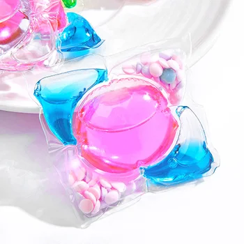 4 in 1 Laundry Pods Capsule with Scent Booster Bead Remove Odor Blood Stain Anti Bacterial Laundry Detergent Pods