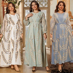 Middle East Muslim Dubai Arabian Dress Luxury  Evening Dress Suspender Dress Suit Robe