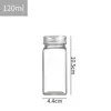 clear bottle with aluminum cap