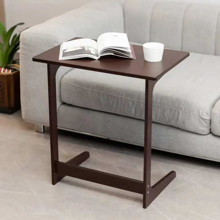Bamboo Snack Table Sofa Couch Coffee End Table Bed Side Table Laptop Desk Modern Furniture for Home Office Retro Color Alibaba