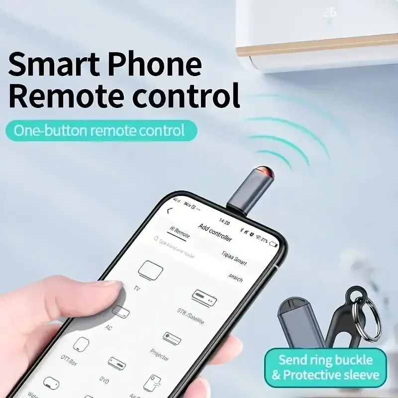 Type C Micro USB Interface Smart Phone APP Remote Controller Universal Home Appliance IR Transmitter Remote Controller Adapter