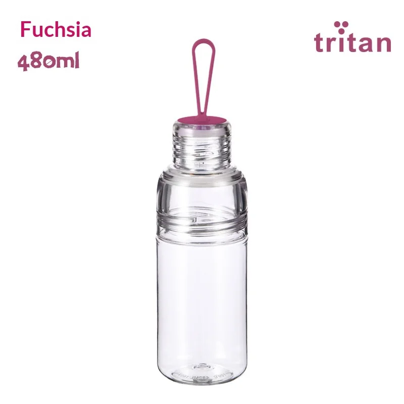 2026 New Eco-Friendly Outdoor Tritan Water Cup 480ML American-style Simple Wide-mouth Portable with Silicone Handle preview 6