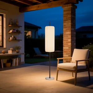 Modern Minimalist LED Floor Lamp with Sleek Design, Metal Pole & ESG PE Shade for Contemporary Living Spaces