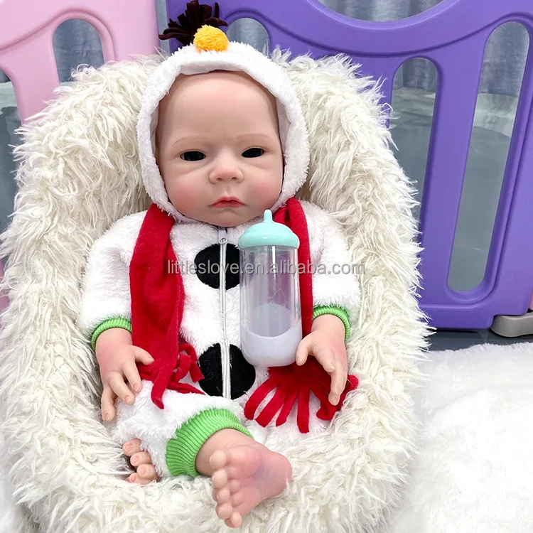 18-Inch Platinum Silicone Reborn Baby Girl Realistic Newborn Doll