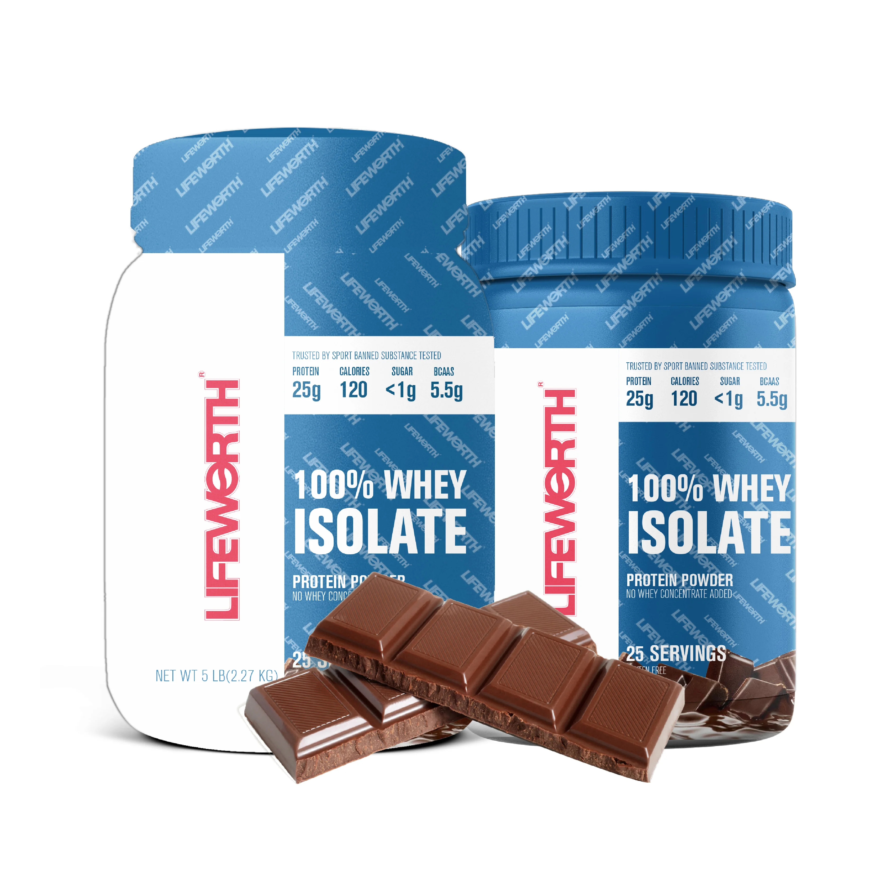 LIFEWORTH Vanilla Flavor Isolate Whey Protein Powder