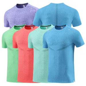 Custom High Quality Breathable Men's Round Neck Sports Gym T-Shirt for Men