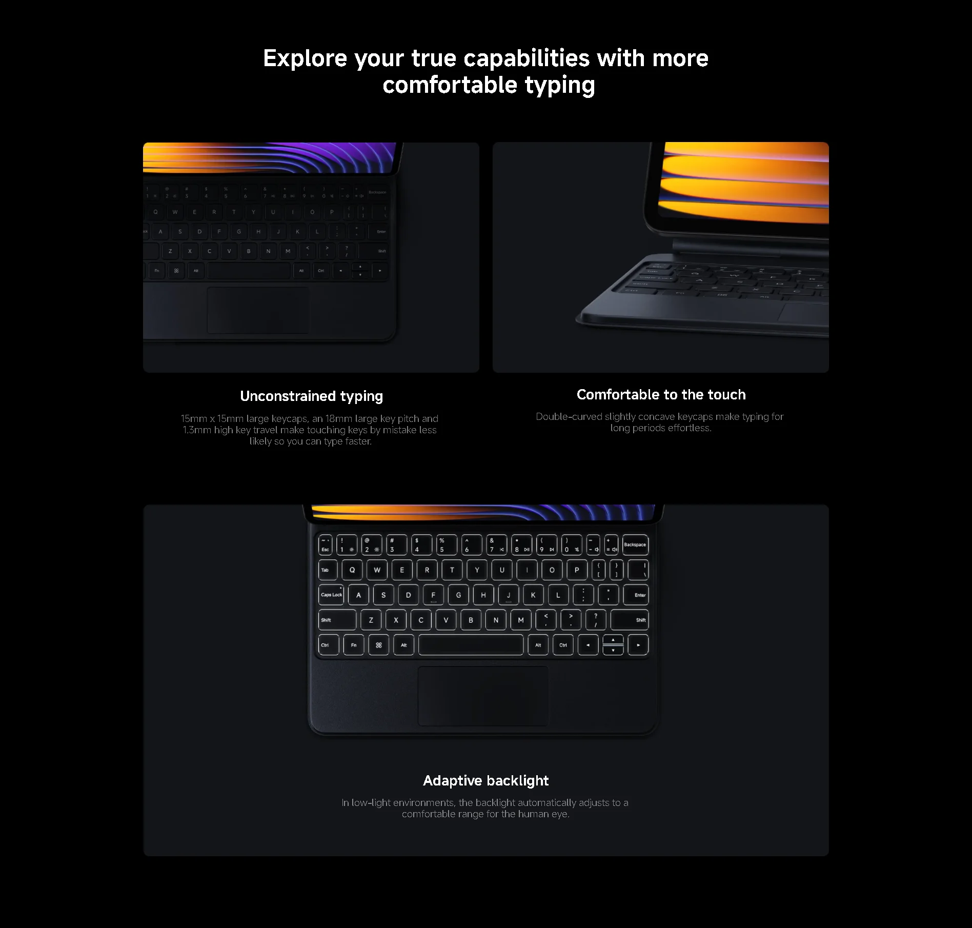 Xiaomi Pad 7 / 7 Pro Keyboard - Ultra-Thin, Dual Mode Tablet