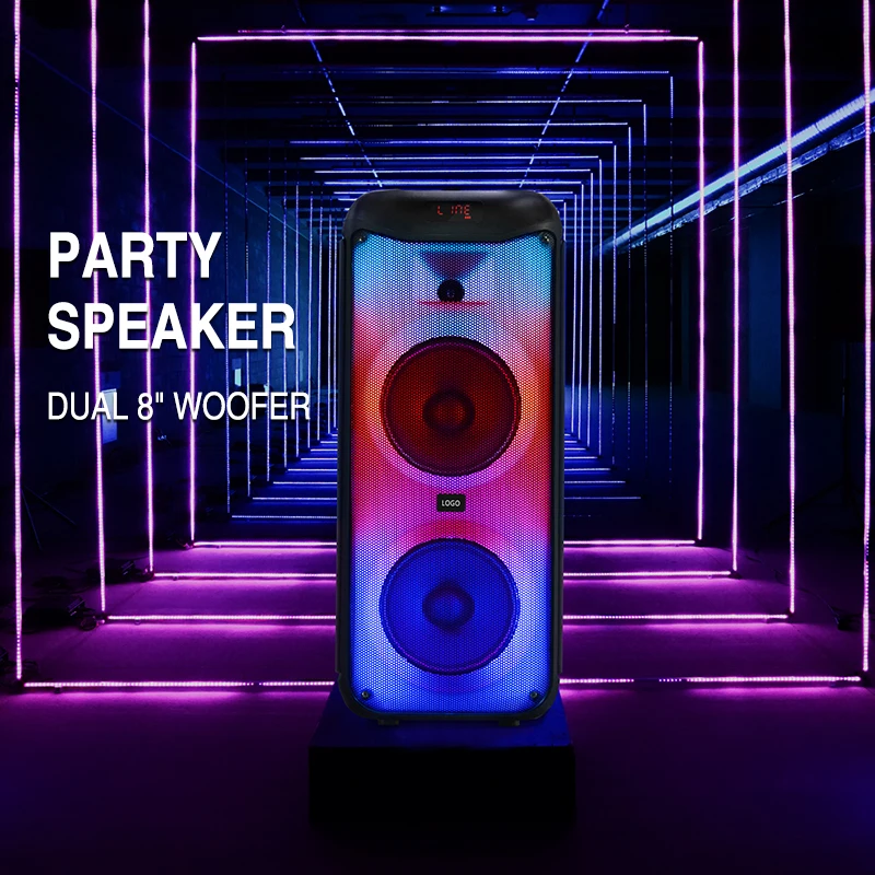 Remarkable Dj Light 8" Karaoke Speaker Caixa De Som Party Speaker Karaoke Machine With