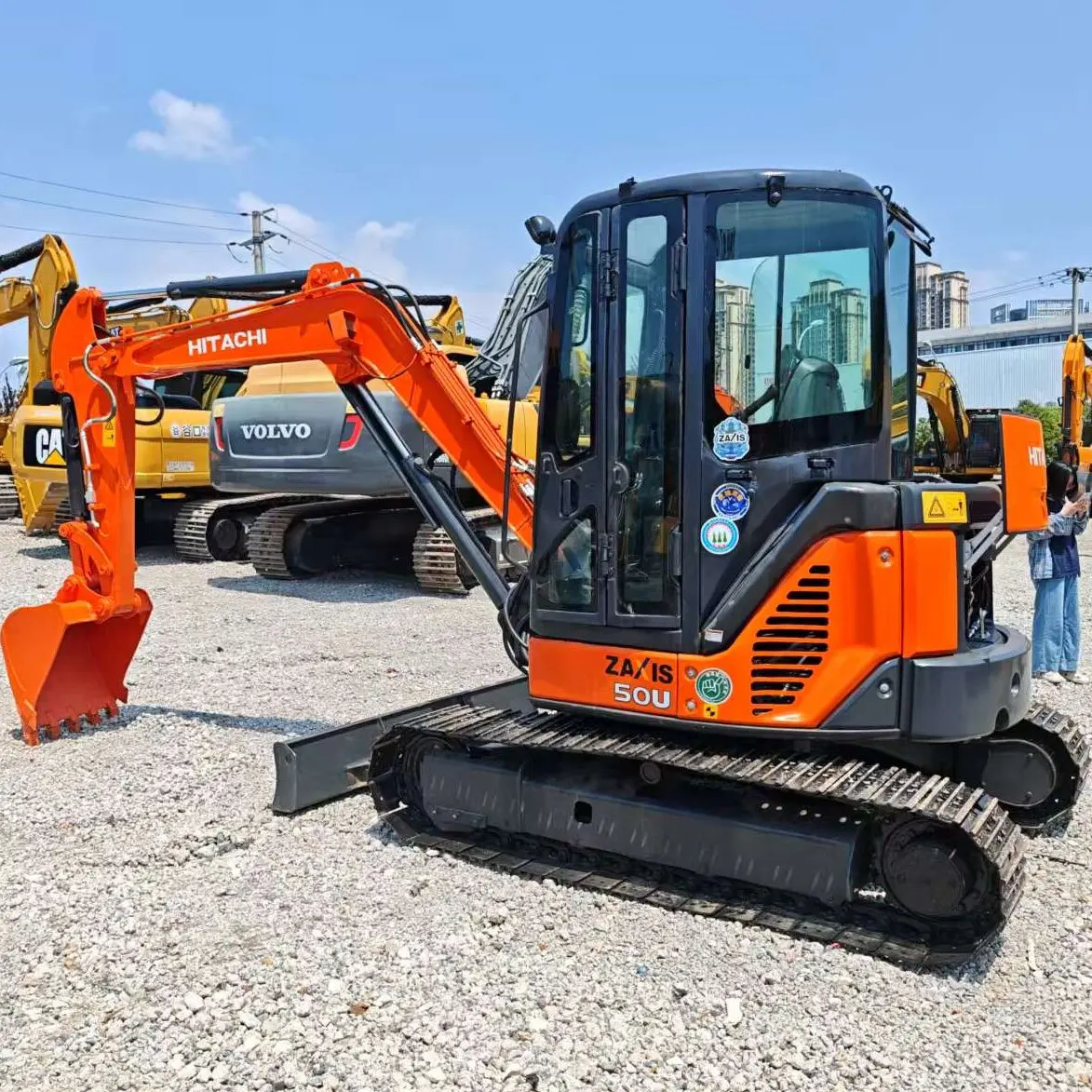 Used Hitachi ZX50 Small 5 Ton Crawler Digger Excavator/mini ZX50