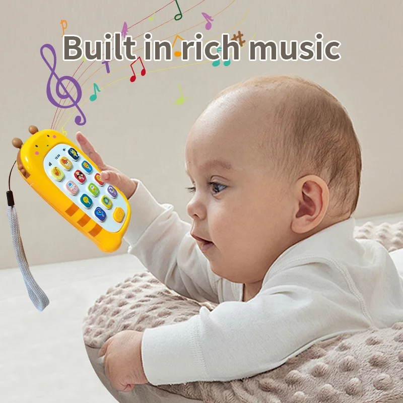 Musical Baby Phone Toy - Kids Learning Game Kids Toy Mobile Smart Cell Phone 6 to 12 Months with Record & Playback