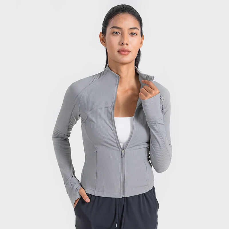 High Neck Zipper Sports Gym Suit main image 1