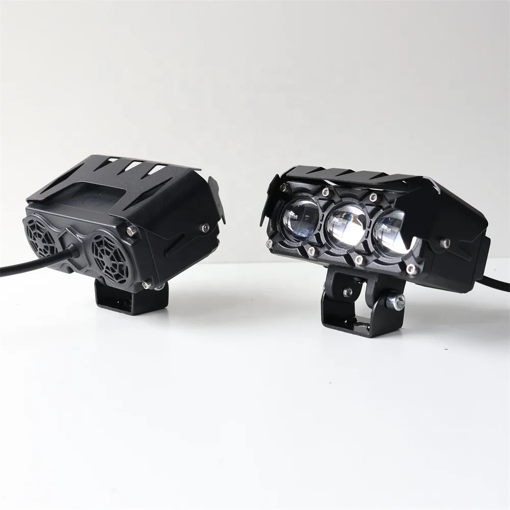 TIYPEOR Hot Sale Universal 30W Motorcycle Brighter Hi-Q Fog Auxiliary Driving LED Headlight Spotlight for Off-Road ATV UTV