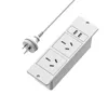 Blanc-2 * prises AC + 2 * USB-A-AU