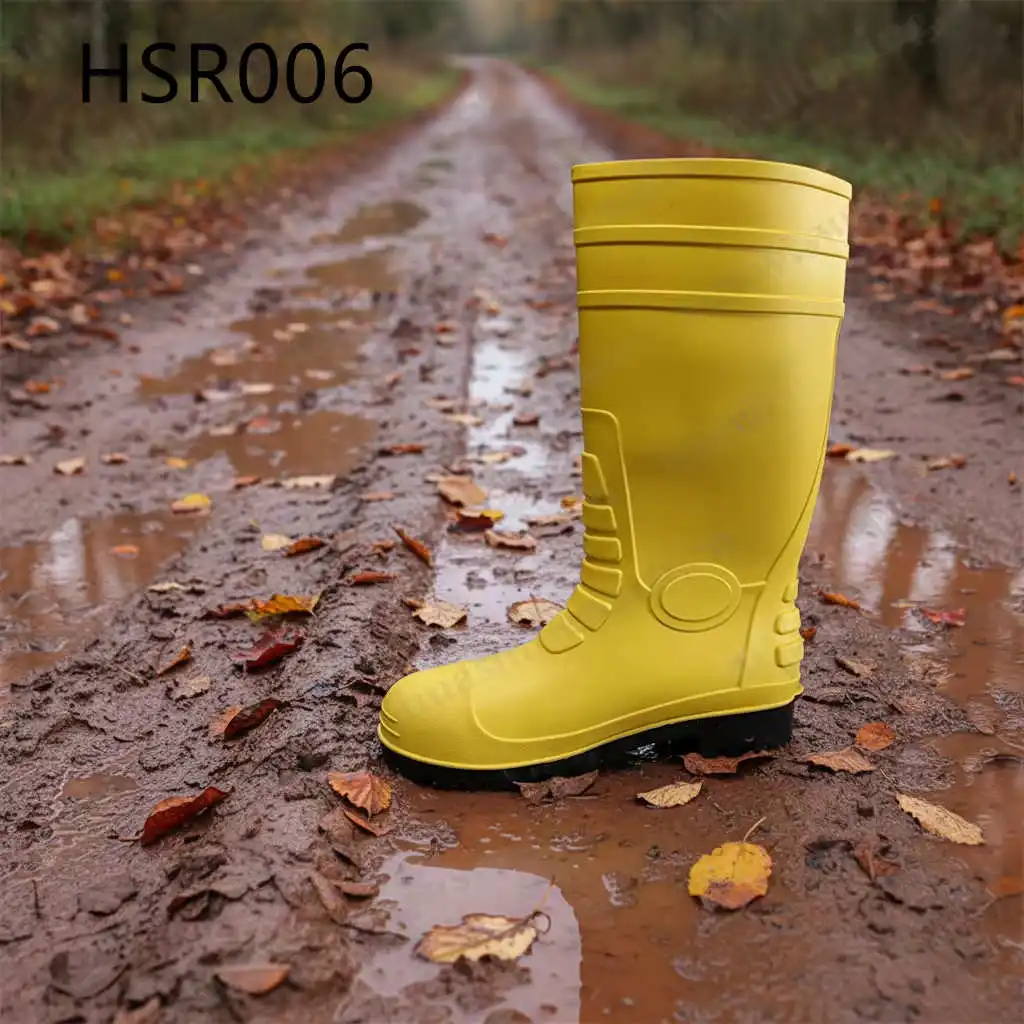 ZYF,Agricultural Irrigation Rainproof Steel Toe Insert Gumboots Landscaping Work Thigh-high Socks PVC Garden Boots HSR006