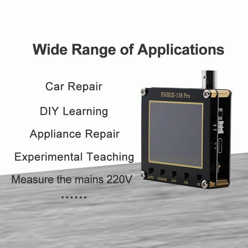 Hantek DSO1202E 5 in 1 6000 Counts DMM Digital FFT Spectrum Analyzer with Frequency Counter 200MHz 2 CH Handheld Oscilloscope