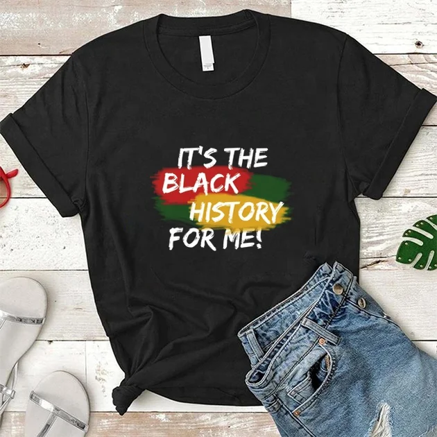 Black history tee shirts wholesale Clearance