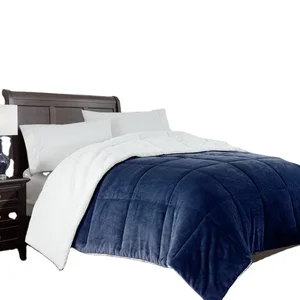 Luxury Soft 100% Polyester Comforter CASTLEROCK Wool Like Reversible Sherpa Quilt