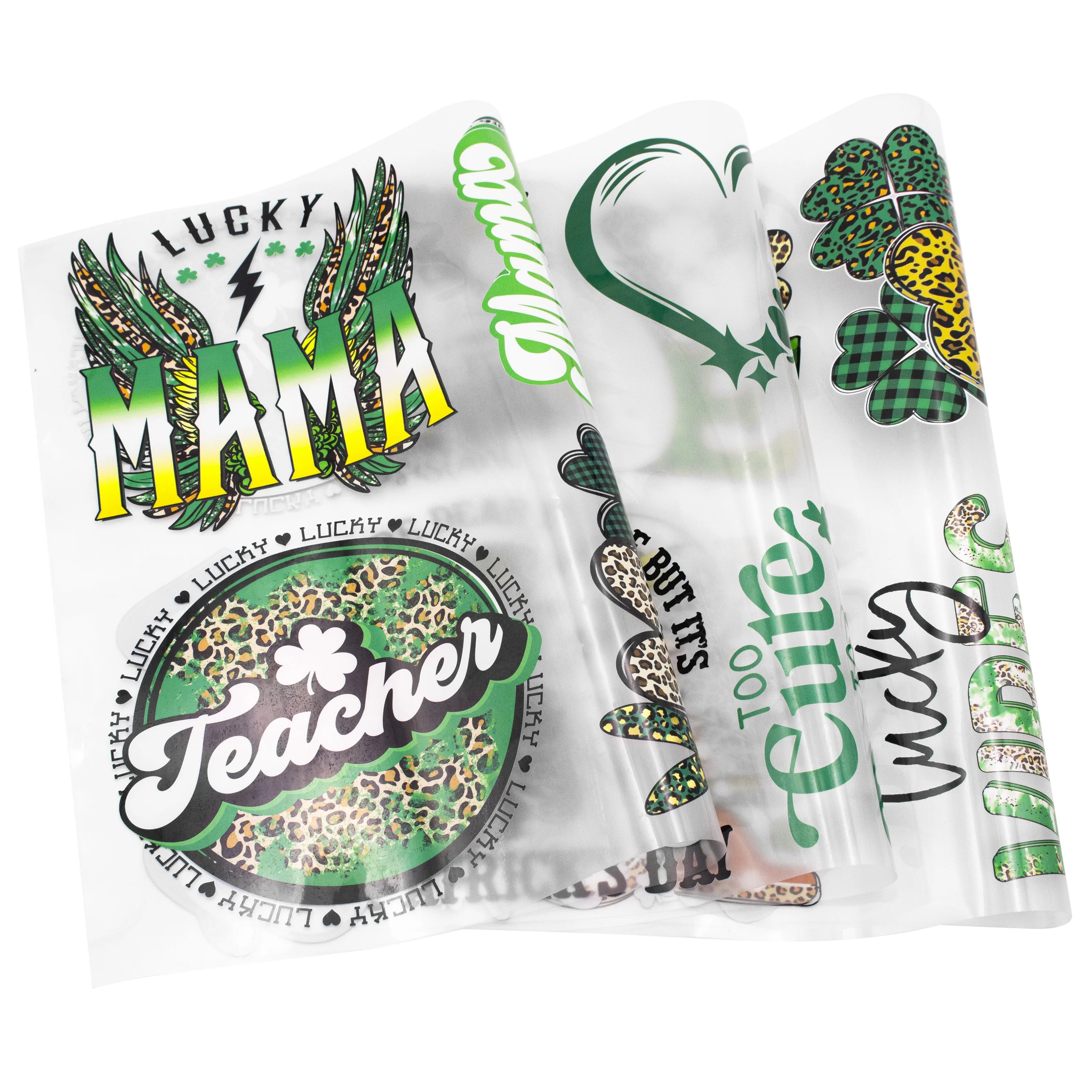 Clear Plastic Film Hot Peel Screen Print Heat Transfer Sticker Dtf