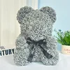 Gray rose bear