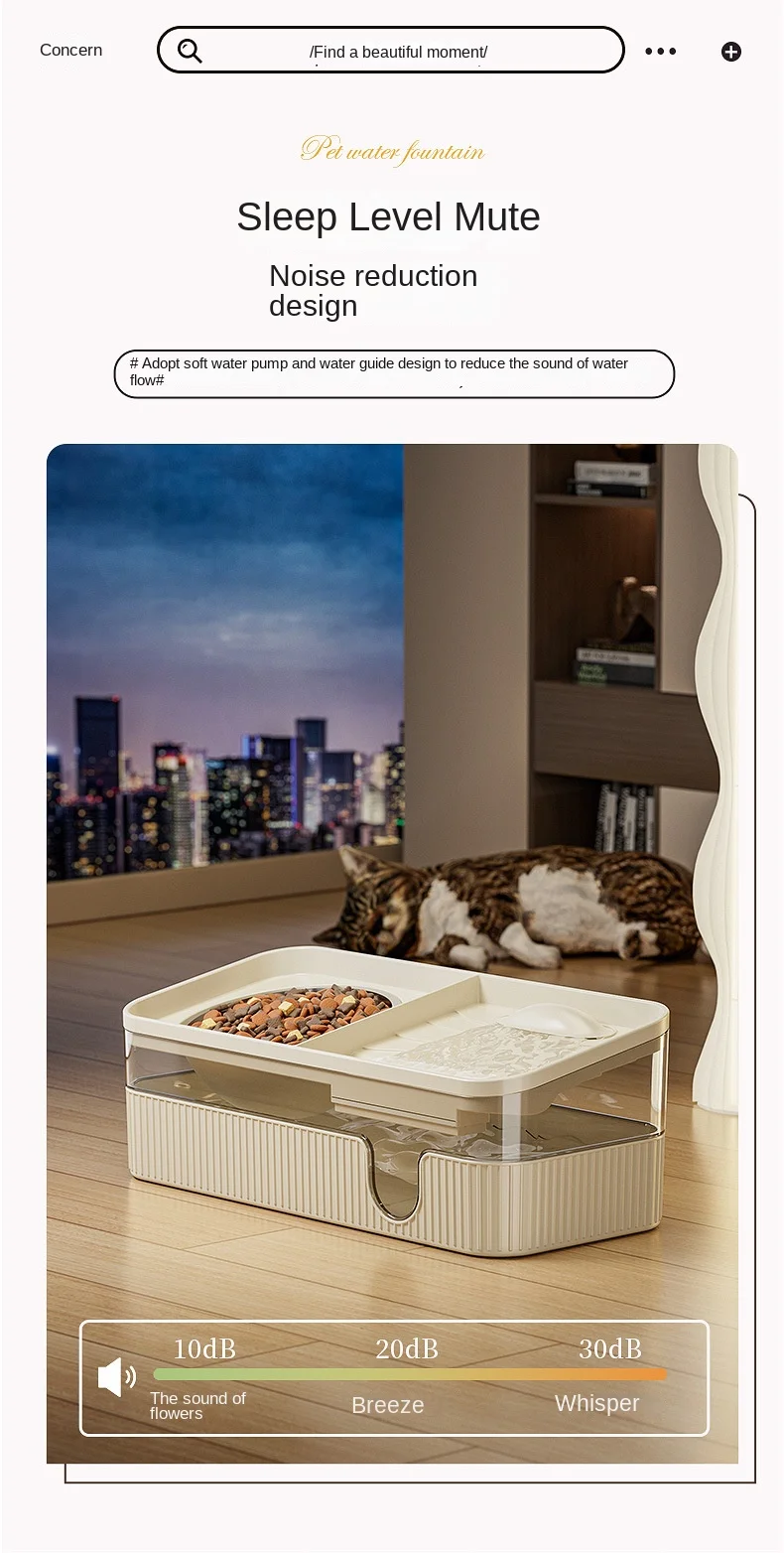 Cat Feeding and Drinking Machine Automatic Filtration Cycle Large Capacity Drinker Stainless Steel Food Bowl Pet Supplies supplier