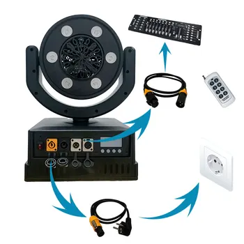 Battery 90w Moving Head Waterproof IP65 Bubble Machine  with RGB Y LED Stage Wedding Party Dj Automatic Professional Effect