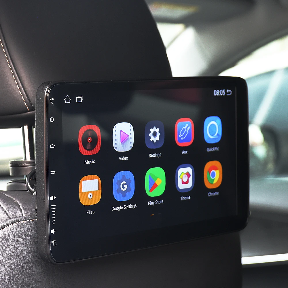 Hisound 10.1'' Carplay Android Auti Portable Taxi Advertising Headrest