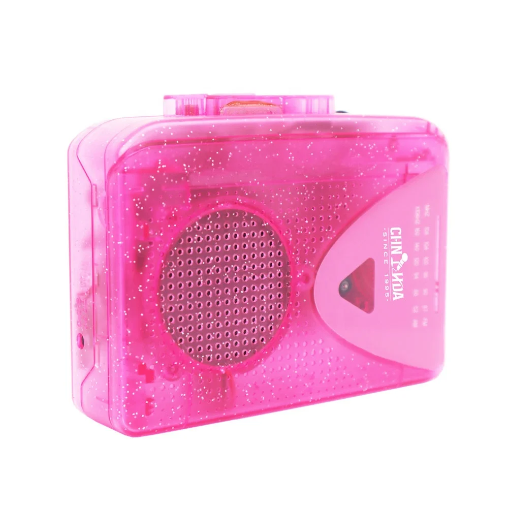 Transparent Cassette Recorder Player Clear Walkman Player with Am Fm Radio Walkman Cassette Player AA BATTERY POWER SUPPLY