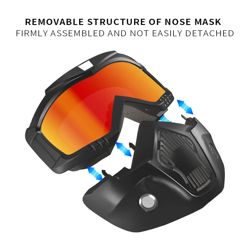 adjustable snowboard mx sport ski motocross helmet goggl Kids & Teens Multi-Sport Riding Goggles for ATV, Motorcycle, & with Anti-Fog Lens Free Warranty 1 Year UV and Anti Yijia Optical MX Mask -